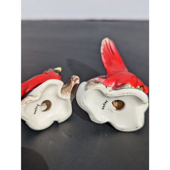 Vintage Red Cardinal Salt and Pepper Shaker's | Made in Japan - Picture 6 of 7